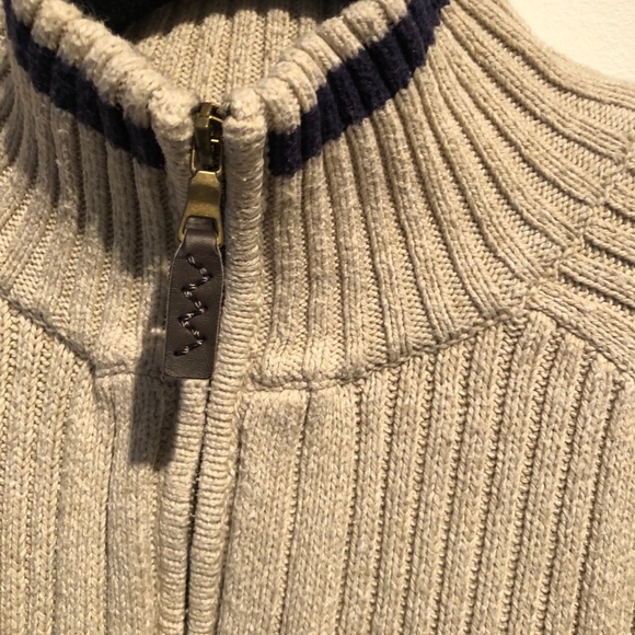 Denver Hayes Classic Cozy Cream+Navy Sweater XL - Picture 2 of 8